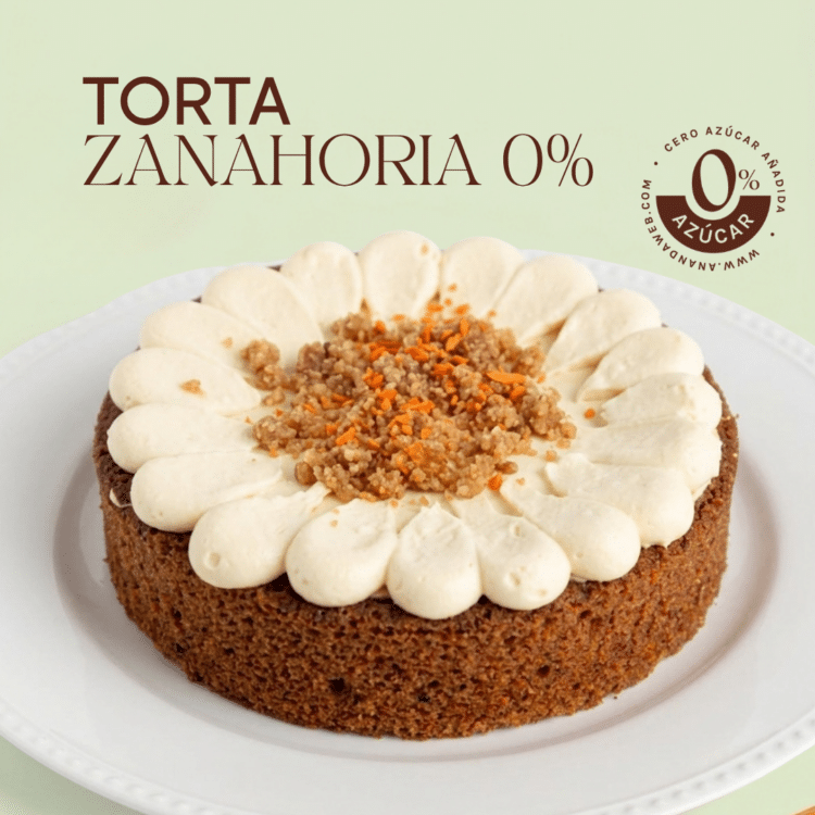 Torta de Zanahoria 0% Azúcar - Mediana