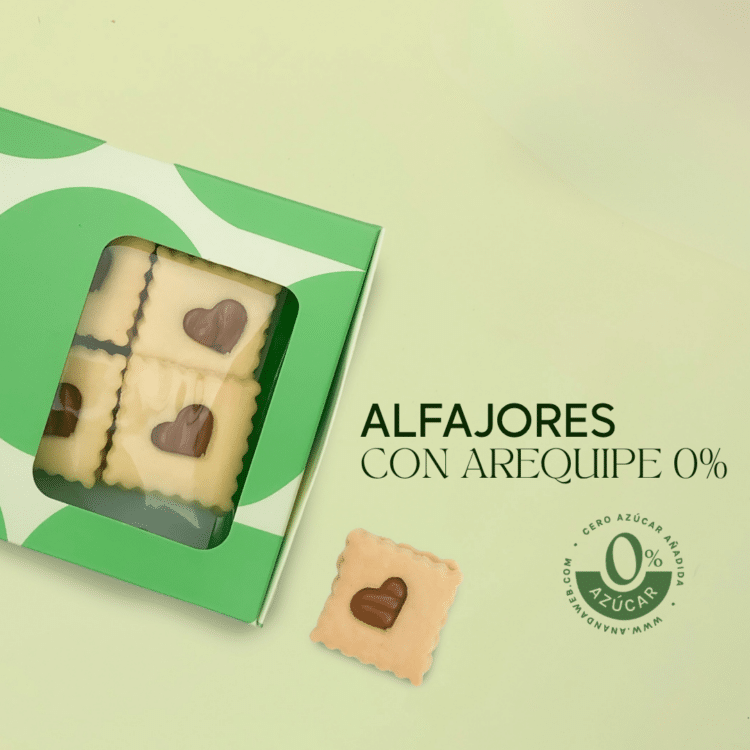 Alfajores Rellenos de Arequipe 0% Azúcar