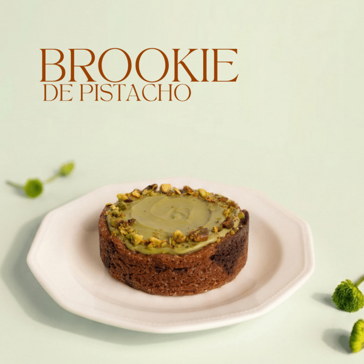 Brookie con Crema de Pistacho