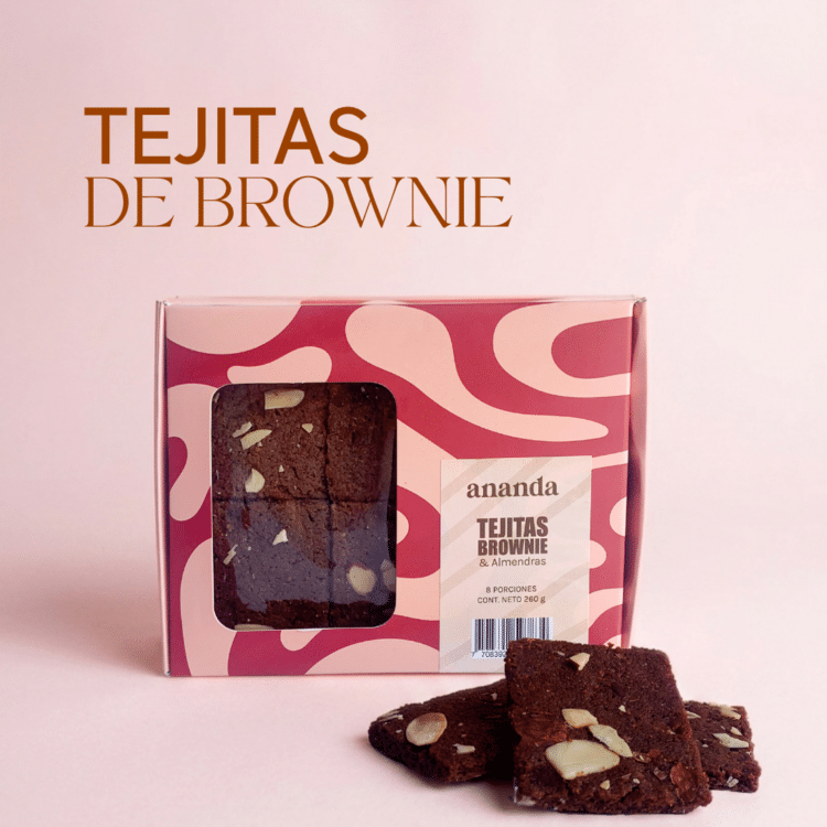 Tejitas de Brownie y Almendra