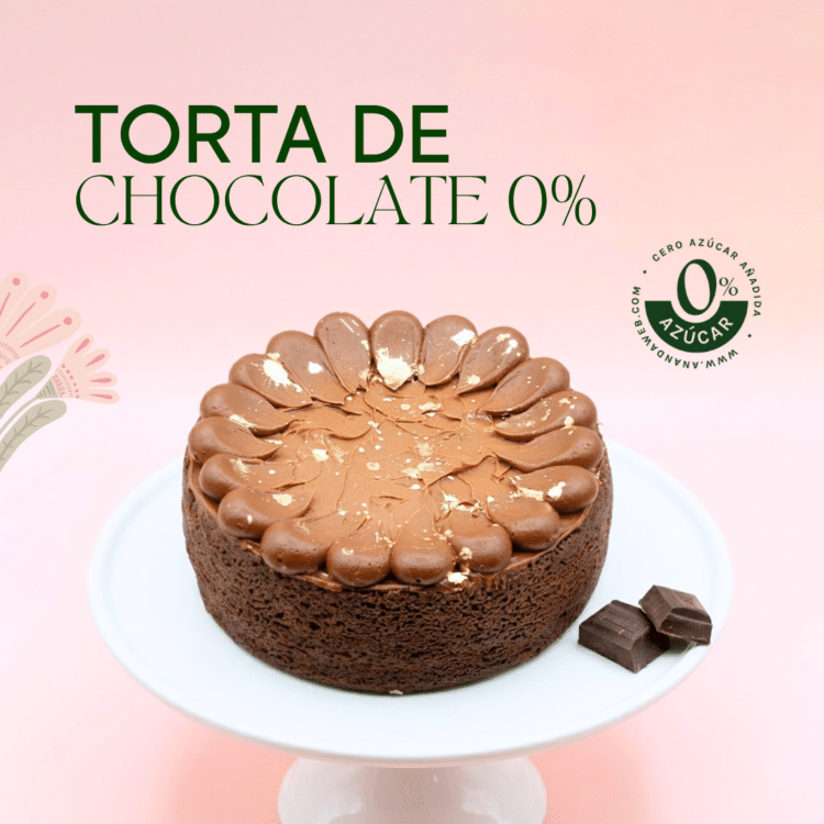 Torta Chocolate Light 0% Azúcar - Redonda