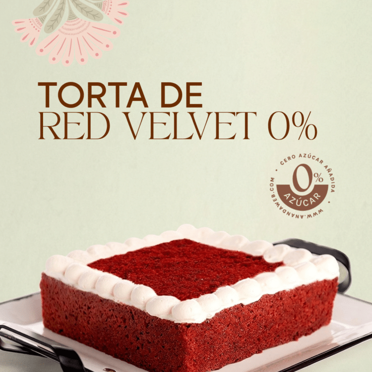 Torta Red Velvet Light 0% Azúcar