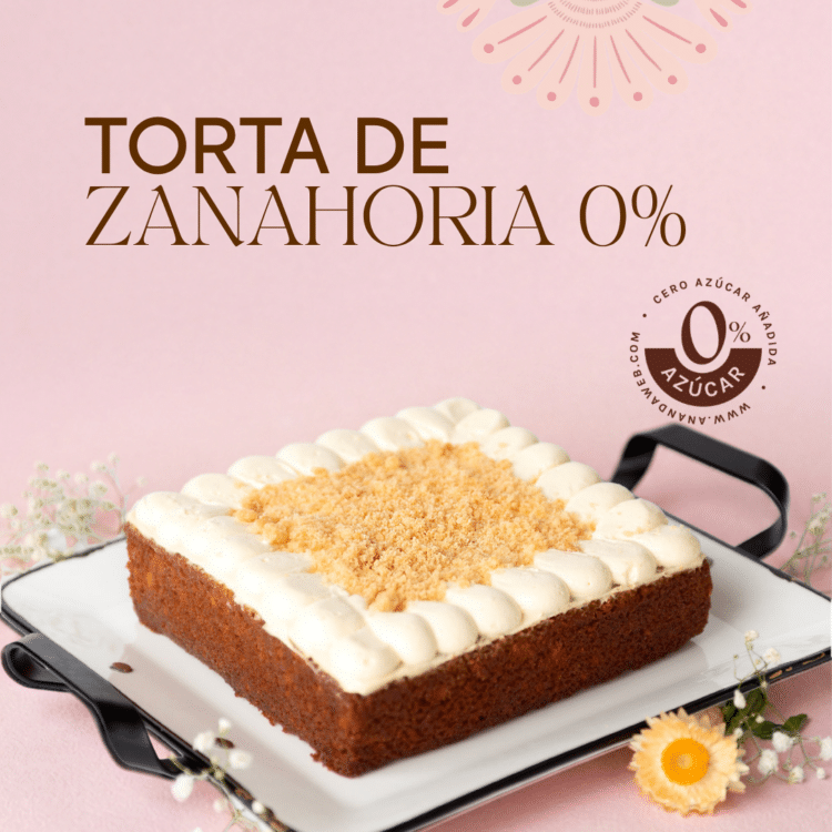 Torta de Zanahoria 0% Azúcar