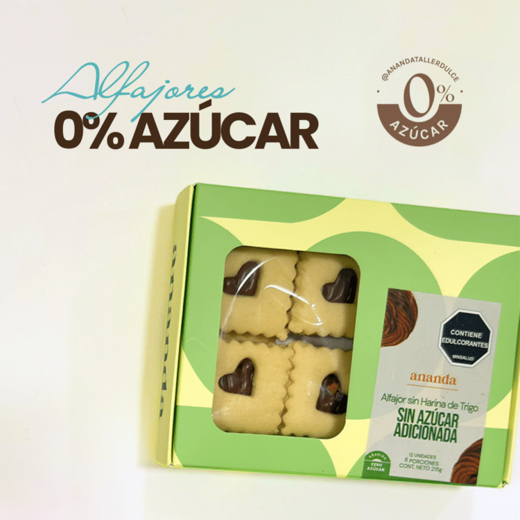 Alfajores Rellenos de Arequipe 0% Azúcar