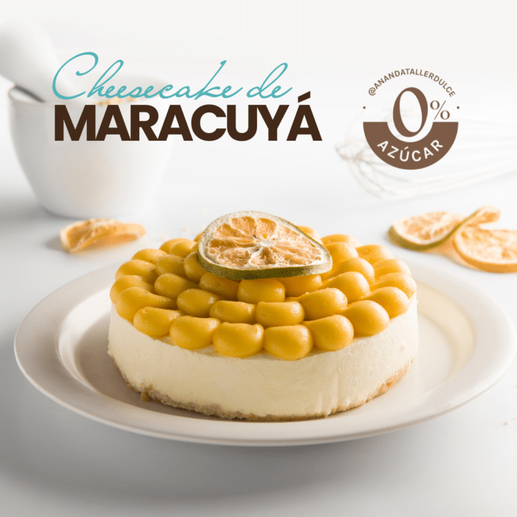 Cheesecake de Maracuyá – 0% Azúcar 0% Gluten