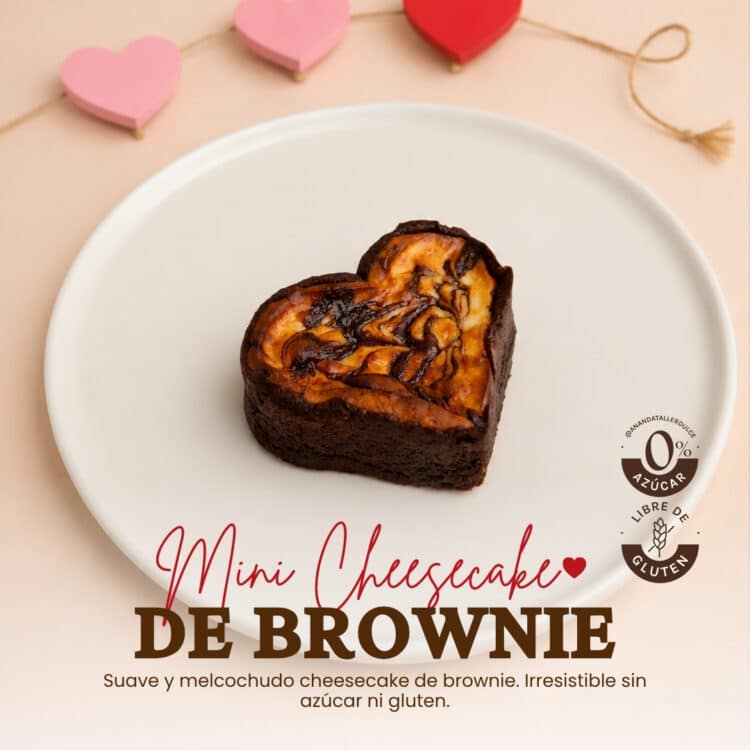 Mini Cheesecake de Brownie